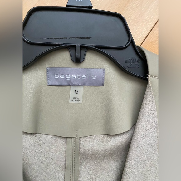 BAGATELLE faux leather draped jacket new with tags size medium - Picture 8 of 9